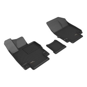Genesis Gv60 Floor Mats - Front - 3D MAXpider - Kagu Series - Black - `23-`27